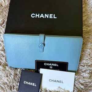 Chanel Powdery Blue with box and card